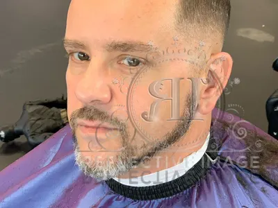 Hard part comb-over fade